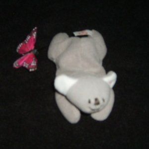 Beanie Baby Grey Bear TY Toy1993 Vintage